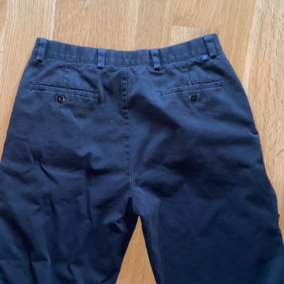 Levi’s Dockers Black Work Pants Khakis Chinos 34x32 Pleated Side Zipper Pocket - Picture 8 of 10